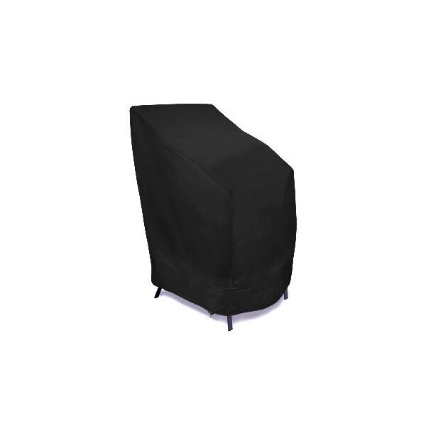 Eevelle MERIDIAN Series, Stacking Chair Cover - Black, 28L x 47W x 36H MDCHRSTK_28W_36D_47H-BLK - main